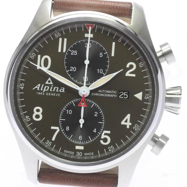 ☆未使用品★箱・保証書付き【Alpina】アルピナ スタータイマー デイト クロノグラフ AL-725N4S6 自動巻き メンズ_684451【ev10】 ALPINA（アルピナ） ☆未使用品 【Alpina】アルピナ スタータイマー
