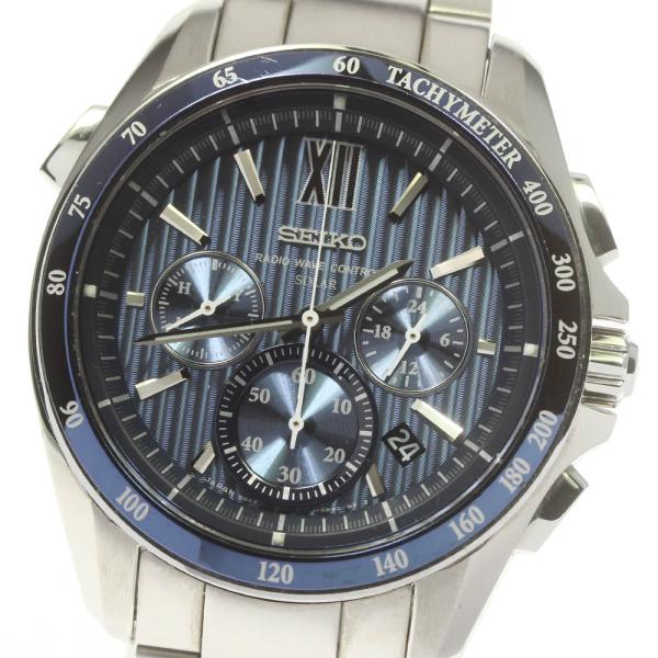 極美品 セイコー ブライツ SAGA151 8B82-0AL0 ブラック SEIKO 【SEIKO】セイコー ブライツ クロノグラフ SAGA151/8B82