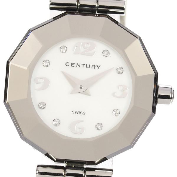 出品は11/30まで！最終値下げ！センチュリー タイムジェム 8Pダイヤ 付属品 CENTURY（センチュリー） ☆極美品【CENTURY】センチュリー タイム