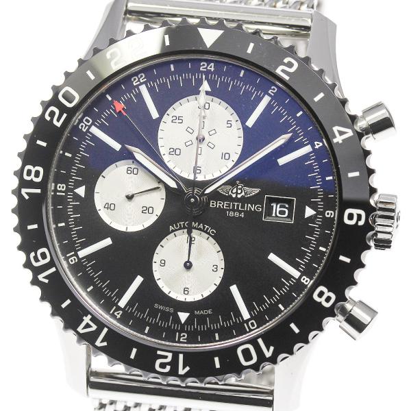 ブライトリング BREITLING Y24310 クロノライナー デイト GMT 自動巻き メンズ 保証書付き_903586 ブライトリング（BREITLING） ☆箱・保証書付き【BREITLING