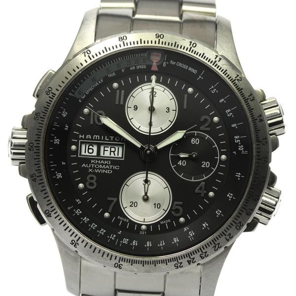 ハミルトン　カーキx-ウィンド H776160 カーキ アビエーション X-Wind Day Date Auto - ダイヤルカラー