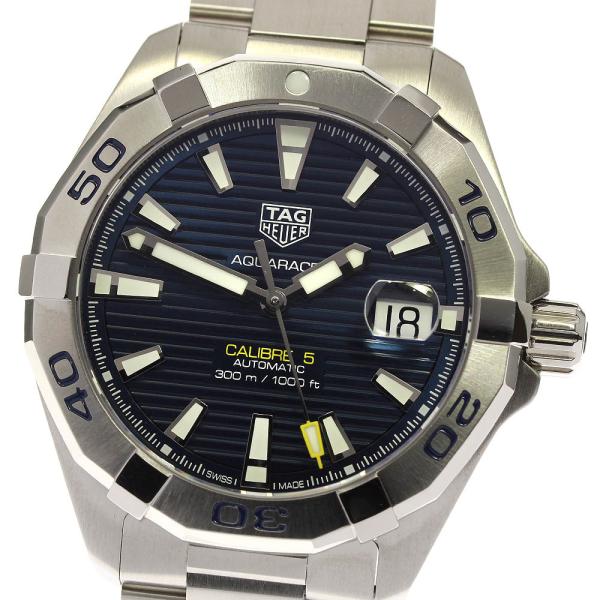 訳あり タグホイヤー TAG HEUER WBD2112-0 アクアレーサー キャリバー5 デイト 自動巻き メンズ 箱・保証書付き_939555 TAG HEUER（タグ・ホイヤー） ☆美品☆箱・保証書付き【TAG HEUER