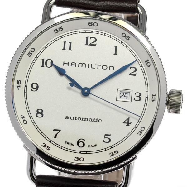 HAMILTON ハミルトン カーキネイビー パイオニアオートH777150 HAMILTON（ハミルトン） ☆良品☆箱・保証書付き【HAMILTON