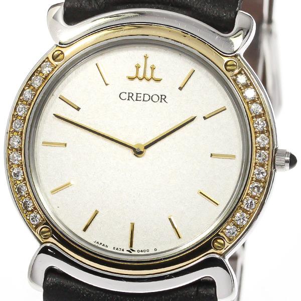 SEIKO（セイコー） SEIKO 5A74-0290 クレドール K18YGベゼル サイド