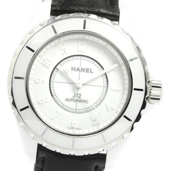 訳あり シャネル CHANEL H3443 J12 ホワイトファントム 自動巻き メンズ 良品 _701874 CHANEL（シャネル） 訳あり CHANEL H3443 J12 ホワイトファントム 自動