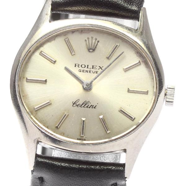 ☆訳あり【ROLEX】ロレックス チェリーニ K18WG cal.1600 手巻き レディース_70...