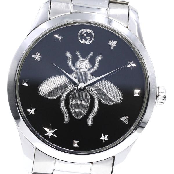 【純正BOX付属】グッチ Gタイムレス 126.4 メンズ クォーツ ダイヤ入り 純正BOX付属】グッチ Gタイムレス 126.4 メンズ クォーツ ダイヤ入り