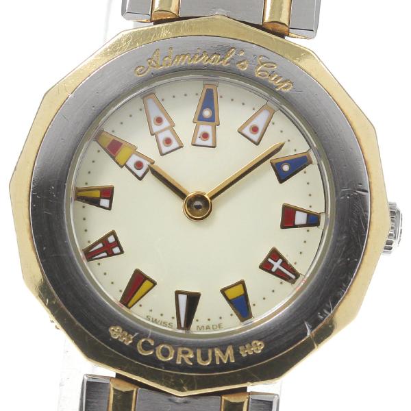 ✨CORUM✨コルム✨アドミラルズカップ✨クォーツ✨デイト✨コンビ✨腕時計✨ CORUM（コルム） 【CORUM】コルム アドミラルズカップ 24.810.21V-52