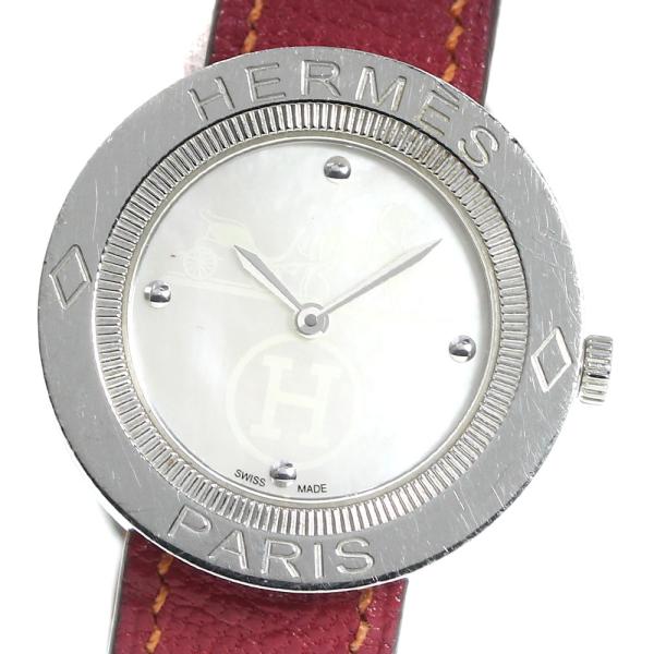 HERMES ジャンク エルメス PP1.410 パスパス クォーツ レディース 箱  