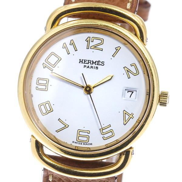 【美品】HERMES エルメス　プルマン　デイト　クォーツ　腕時計 楽天市場】【ウォッチ】HERMES エルメス プルマン ホワイト文字