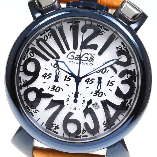 GaGa Milanoクロノグラフ マヌアーレ48 レンタル商品【MM48】GaGaMILANO マヌアーレ48 クロノグラフ