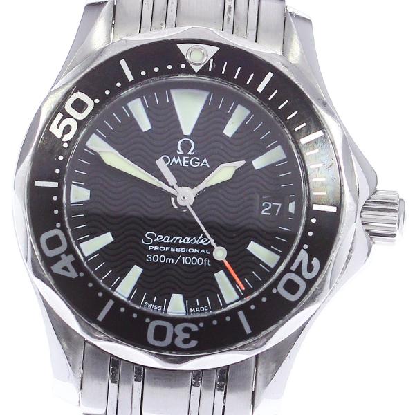 オメガ OMEGA 2282.50 シーマスター300 デイト クォーツ レディース 良品 保証書付き_943643 OMEGA（オメガ） ☆保証書付き【OMEGA】オメガ シーマスター300 デイト