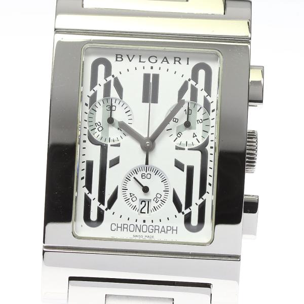 ☆美品 【BVLGARI】ブルガリ レッタンゴロ クロノグラフ RTC49S