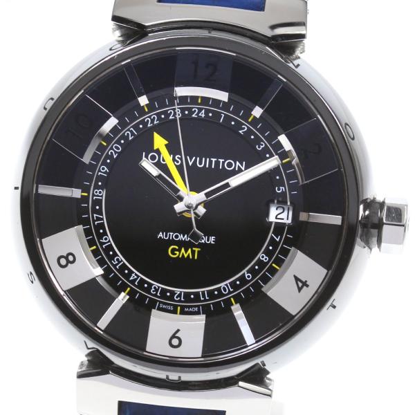 LOUIS VUITTON ルイ・ヴィトン Q1131 タンブール デイト GMT 自動巻き  
