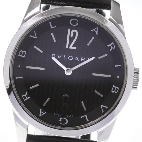 ブルガリ BVLGARI ソロテンポ ST37S 腕時計ブラッククォーツ　稼働品 BVLGARI（ブルガリ） BVLGARI ST37S ソロテンポ クォーツ メンズ