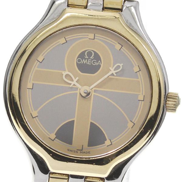 OMEGA 【OMEGA】オメガ デビル YGベゼル ユニークダイヤル クォーツ  