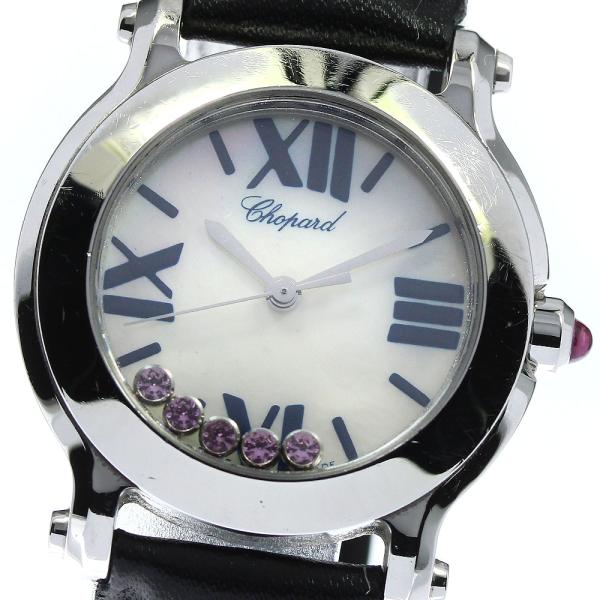 ショパール Chopard 8509 ハッピースポーツ ピンクサファイア クォーツ レディース _936345 Chopard（ショパール） Chopard 8509 ハッピースポーツ 5Pピンク