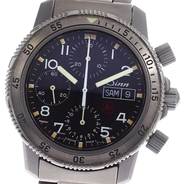 ジン Sinn 203.TI ダイビングウォッチ デイデイト 自動巻き メンズ 箱付き_742764 closer0510_742764
