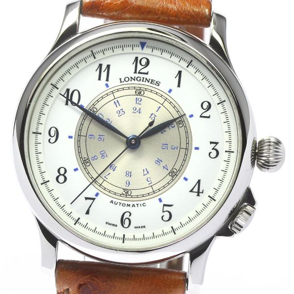 ロンジン LONGINES L2.605.4 ナビゲーション 3000本限定 デュアルタイム 自動巻き メンズ 箱・保証書付き_962299 LONGINES（ロンジン） LONGINES L2.605.4 ナビゲーション デュアル