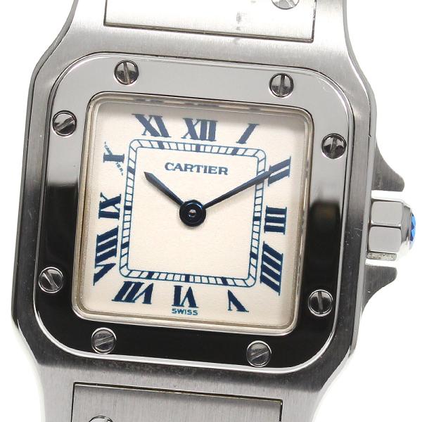 カルティエ サントスガルベSM W20017D6 SS クォーツ W20017D6 シルバー Cartier（カルティエ）サントスガルベ SM 中古