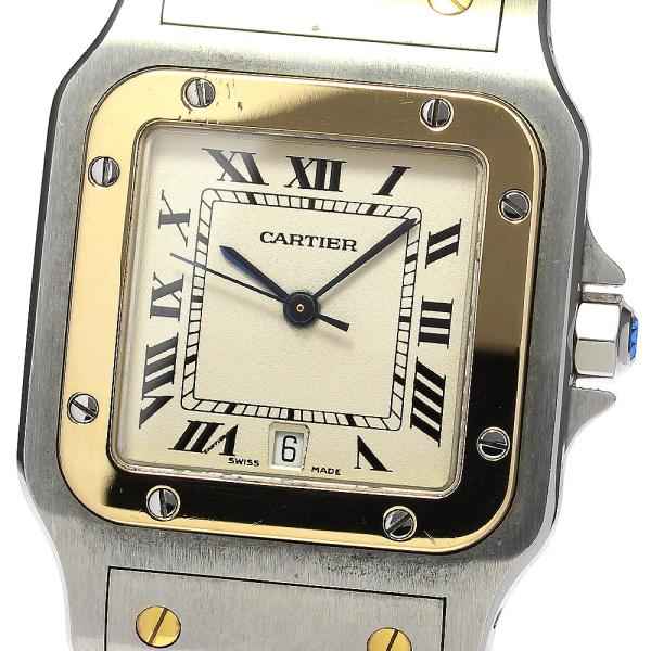 Cartier（カルティエ） サントスガルべ LM YGコンビ クォーツ メンズ