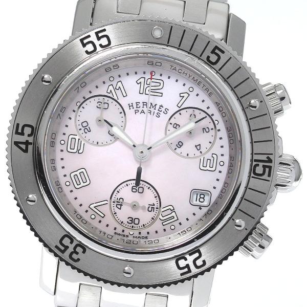 エルメス HERMES CL2.310 クリッパーダイバー クロノグラフ クォーツ