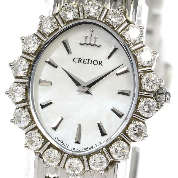 SEIKO セイコー クレドール ダイヤベゼル 腕時計 1E70-0A0K SEIKO（セイコー） SEIKO GSTE827/1E70-0DG0 クレドール ダイヤベゼル