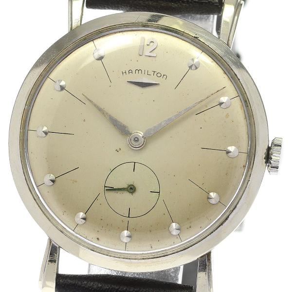 【希少】ハミルトン　ヴィンテージ　手巻き　ゴールド　スモールセコンド closer0510_753114