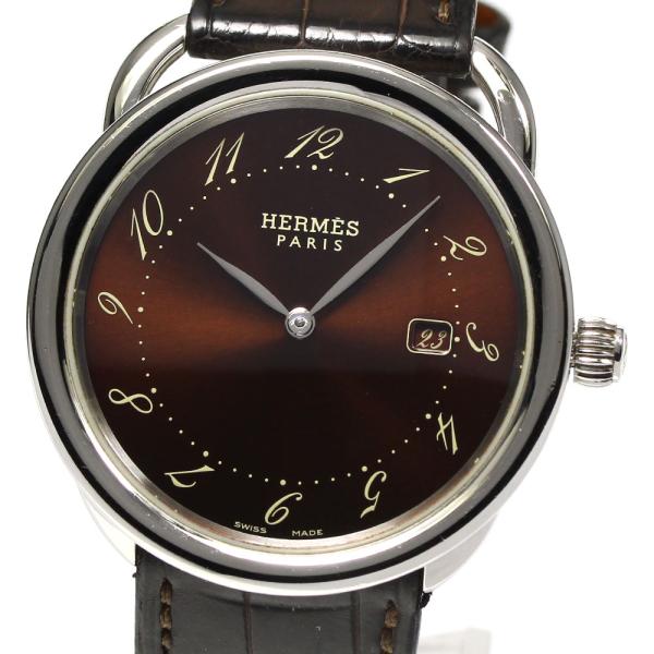 美品 HERMES アルソー AR5.710a 楽天市場】エルメス HERMES AR5.710a アルソー デイト クォーツ