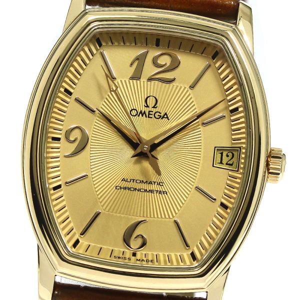 OMEGA オメガ　デビル プレステージ メンズ バックル　K18金❣️　貴重❣️ OMEGA（オメガ） デビル プレステージ K18YG トノー 自動巻き メンズ