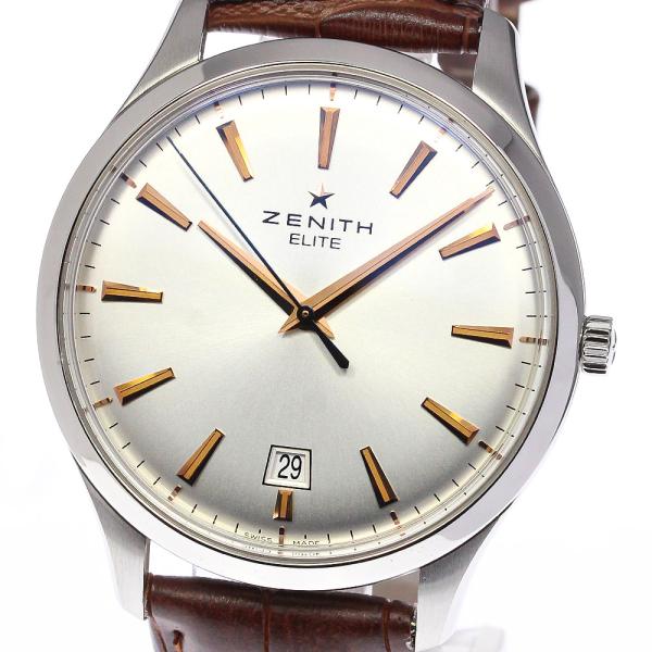 ゼニス ZENITH 腕時計 キャプテン エリート 03.2020.670 シルバーサンレイ文字盤 カレンダー 裏スケ SS 自動巻き 【中古】 ZENITH（ゼニス） ZENITH 03.2020.670 キャプテン エリート 自動巻き