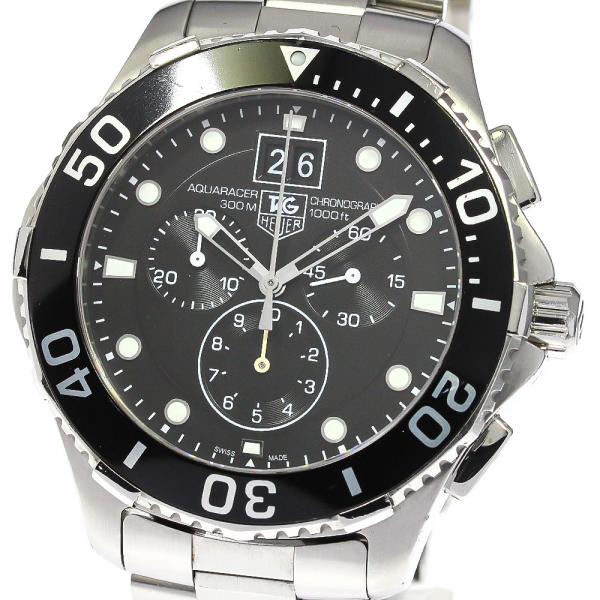 まる男　タグホイヤー TAG HEUER CAN1010 アクアレーサー TAG HEUER タグホイヤー CAN1010 アクアレーサー クロノグラフ ビッグ