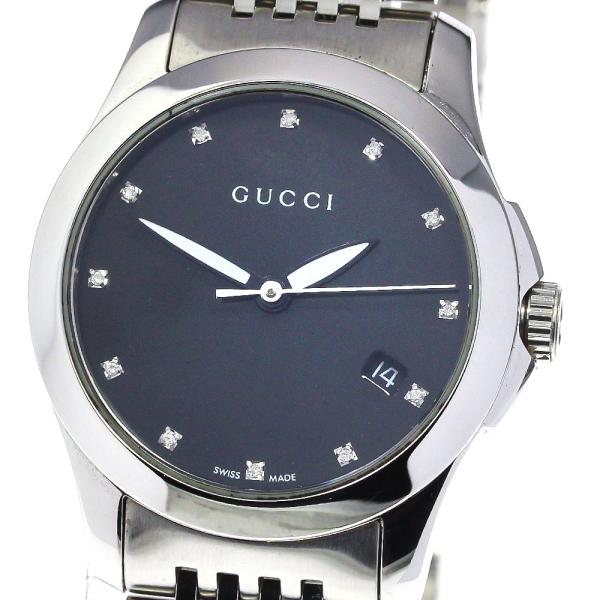 GUCCI（グッチ） GUCCI 126.5/YA126505 Gタイムレス 12Pダイヤ デイト