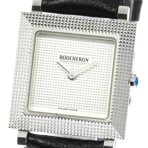 ブシュロン Boucheron キャレ K18WG BOUCHERON（ブシュロン） キャレ K18WG クォーツ レディース _760539