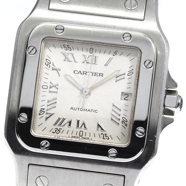 カルティエ CARTIER サントスガルベLM W20040D6 自動巻き デイト 腕時計 SS シルバー Cartier（カルティエ） CARTIER W20040D6 サントスガルベ LM デイト