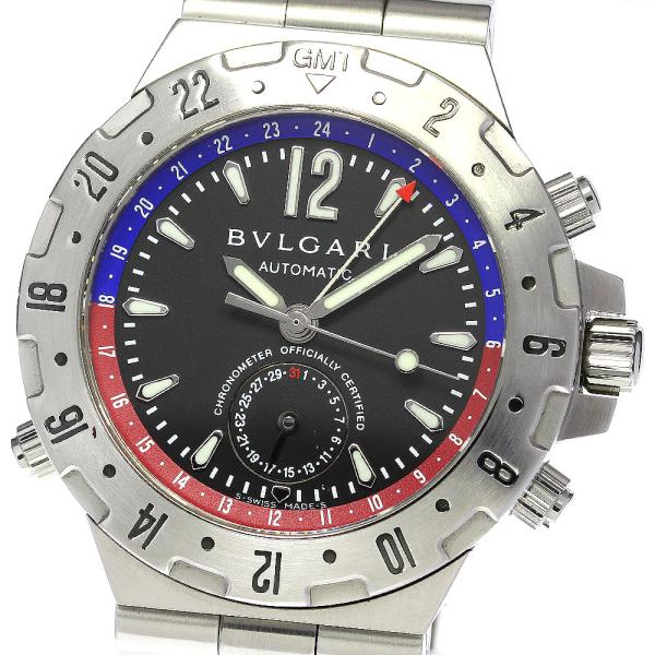 BVLGARI ブルガリ GMT40S ディアゴノ GMT 自動巻き メンズ _760631  
