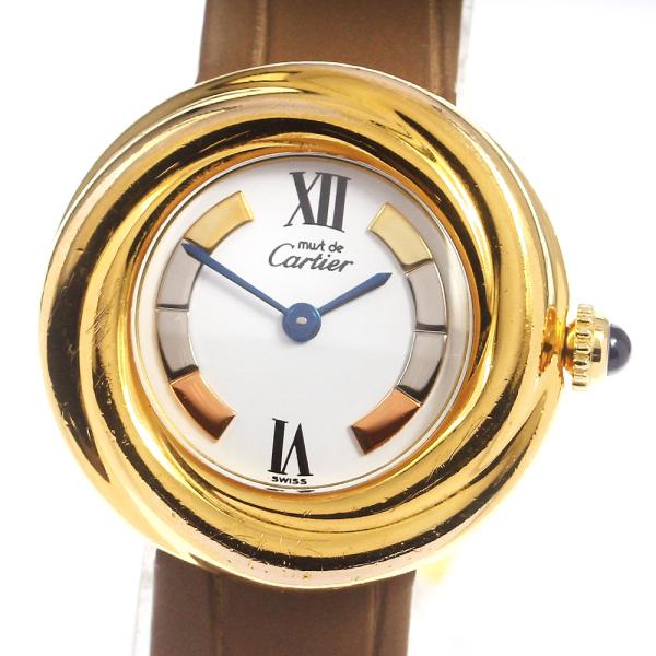 Cartier マストトリニティ　クォーツ カルティエ 高見えウォッチ！マストトリニティ ブローチ時計修理