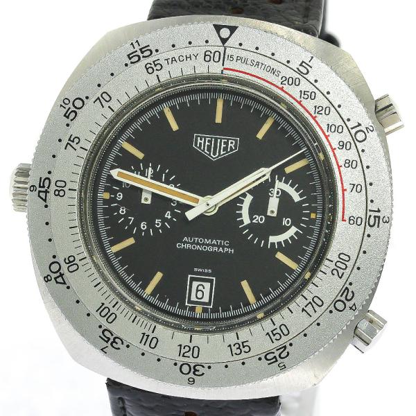 訳あり ホイヤー Heuer 110.633 カリキュレーター デイト クロノグラフ cal.12 自動巻き メンズ _770151【ev15】 訳あり ホイヤー Heuer 110.633 カリキュレーター デイト クロノグラフ