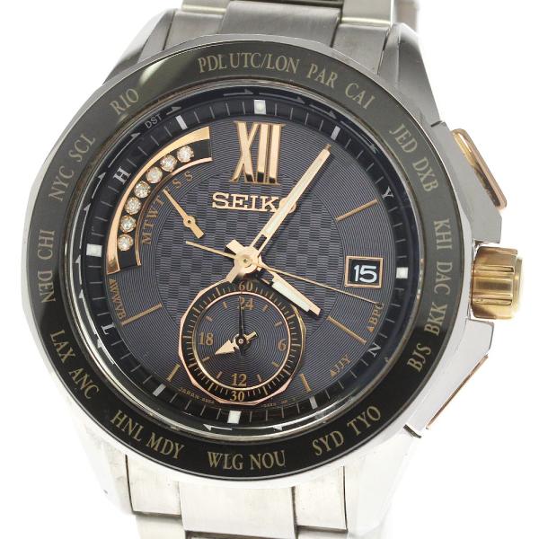 セイコー SEIKO 8B54-0AX0/SAGA141 ブライツ クロノグラフ ソーラー電波 メンズ _785616 closer0510_785616