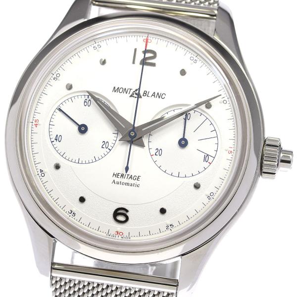 モンブラン MONTBLANC 7494/119951 ヘリテイジ モノプッシャー クロノグラフ 自動巻き メンズ 極美品 _949791 closer0510_785893