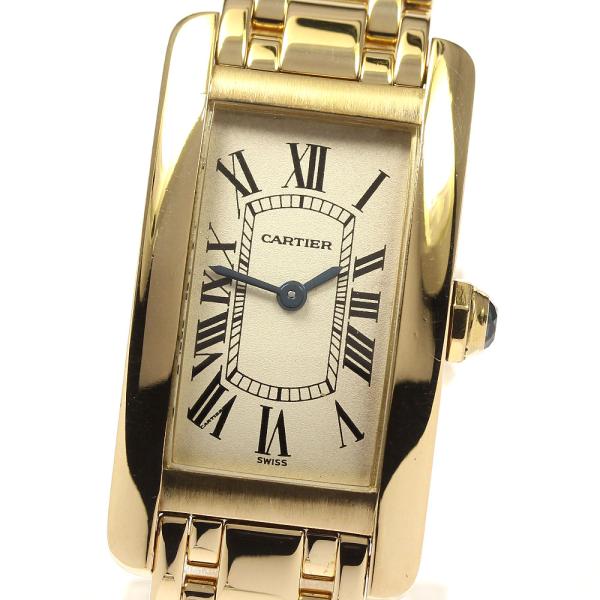 カルティエ タンクアメリカンSM YG W26015K2 YG クォーツ Cartier（カルティエ） CARTIER W26015K2 タンクアメリカン K18YG