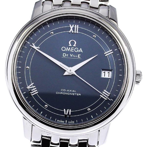 ☆良品★箱・保証書付き【OMEGA】オメガ デビル プレステージ コーアクシャル デイト 424.10.37.20.03.002 自動巻き メンズ【ev15】 OMEGA（オメガ） OMEGA 424.10.37.20.03.002 デビル プレステージ