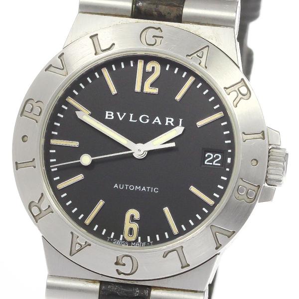 ブルガリ BVLGARI LCV35S ディアゴノ デイト 自動巻き メンズ 保証書付き_79195...