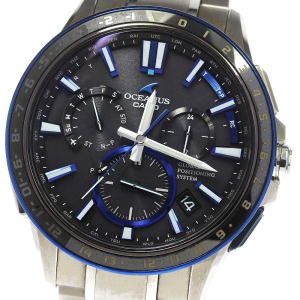 CASIO カシオ OCW-G1200-1AJF オシアナス GPS デイト ソーラー