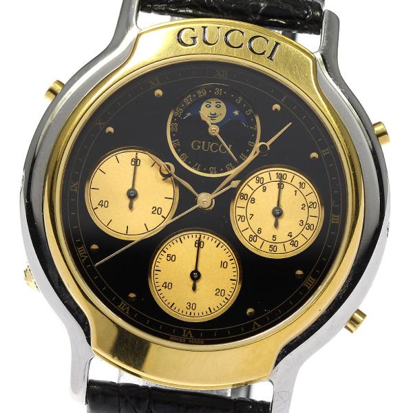 【美品】グッチ　Ｒｅｆ：８３００・ムーンフェイズクロノグラフ closer0510_792708