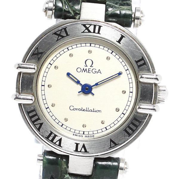 OMEGA ベルト訳あり オメガ コンステレーション クォーツ