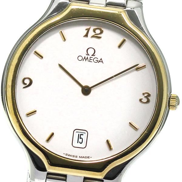 OMEGA オメガ デビル YGベゼル デイト クォーツ メンズ _795343 OMEGA オメガ デビル YGベゼル デイト クォーツ メンズ _795343