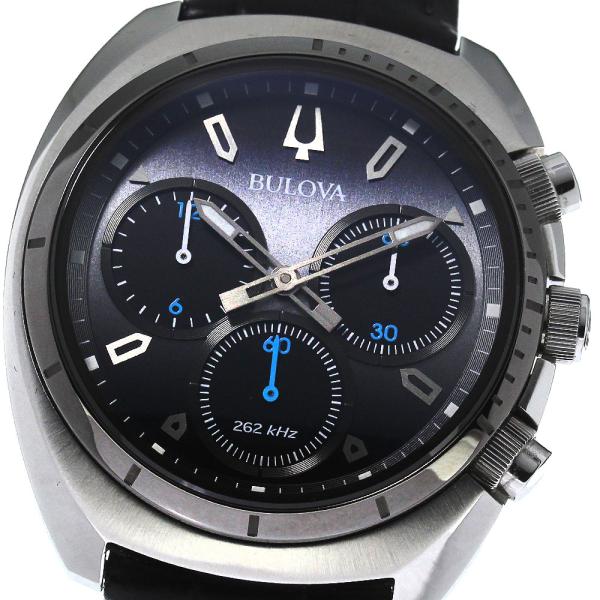 ブローバ BULOVA 98A155 クロノグラフ クォーツ メンズ 良品 箱 