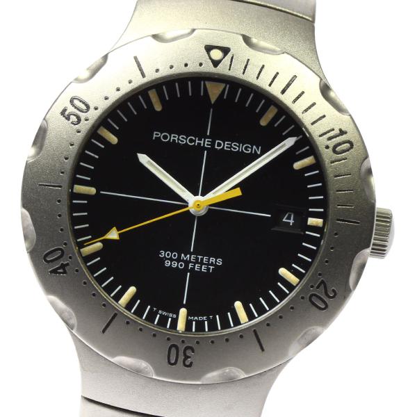 【美品・希少・稼働品】ポルシェデザイン Porsche Design エテルナ 中古)PORSCHE DESIGN ポルシェデザイン byエテルナ クロノグラフ