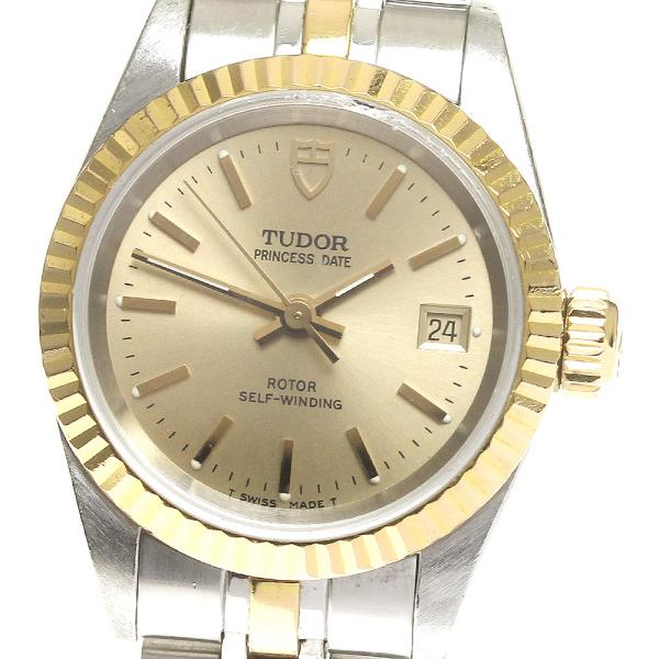 チュードル TUDOR 92413 プリンセス デイト YGコンビ 自動巻き レディース 保証書付き_940360 チューダー(チュードル) プリンセスデイト 92413 | 時計・ブランド